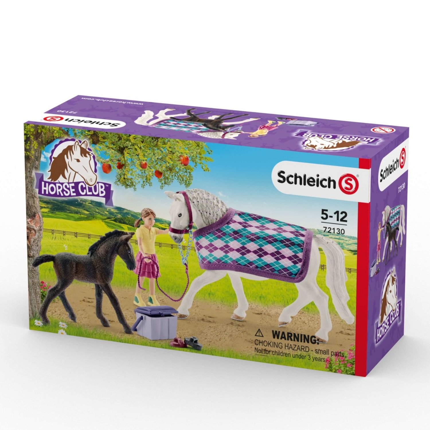 Набор детский schleich horse club, уход за липпицианской лошадью, 72130  72130 купить по низкой цене в интернет-магазине МаМаМа.РФ